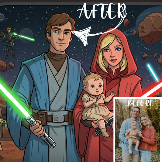 StarWars Style Cartoon Transformation